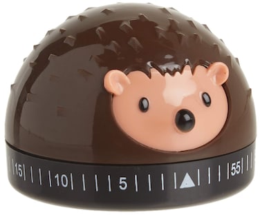 Kikkerland Hedgehog 60Minute Kitchen Timer Brown