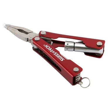 SWISSTECH ST35000 Mini Pocket MultiTool 8in1 Tool Use During Camping Sports Single Pack