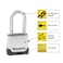 Master Lock M176XDLH Heavy Duty Outdoor Set Your Own Combination Lock 1 Pack Silver