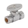 Eastman MultiTurn Straight Stop Valve 12 Inch OD Compression x 58 Inch OD Compression Chrome Plated 04357LF