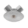 Eastman 38 Inch OD Compression x 38 Inch OD Compression x 58 Inch OD Compression 12 Inch Nom MultiTurn DualOutlet ThreeWay Stop Valve Brass Plumbing Fitting Chrome 04353LF