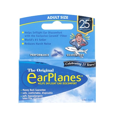 EarPlanes Ear Plugs 1 Pair Pack of 6