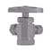 Eastman MultiTurn Dual Outlet 3Way ShutOff Valve 12 Inch FIP x 38 Inch OD Compression x 14 Inch OD Compression Chrome Plated 04320LF