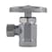 Eastman MultiTurn Dual Outlet 3Way ShutOff Valve 12 Inch FIP x 38 Inch OD Compression x 14 Inch OD Compression Chrome Plated 04320LF