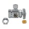 Eastman MultiTurn Dual Outlet 3Way ShutOff Valve 12 Inch FIP x 38 Inch OD Compression x 14 Inch OD Compression Chrome Plated 04320LF