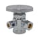 Eastman MultiTurn Dual Outlet 3Way ShutOff Valve 12 Inch FIP x 38 Inch OD Compression x 14 Inch OD Compression Chrome Plated 04320LF