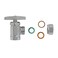 Eastman MultiTurn Angle Stop Valve 12 Inch FIP x 12 Inch Slip Joint Connection Chrome Plated 04328LF