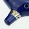 Zelda Ocarina  12 Hole Ceramic Flute in Dark Blue with Triforce Symbol and C Major Tuning