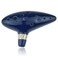Zelda Ocarina  12 Hole Ceramic Flute in Dark Blue with Triforce Symbol and C Major Tuning