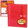 Smead Poly Envelope 114 Expansion StringTie Closure Side Load Letter Size Red 5 per Pack 89527