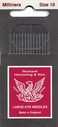 Colonial Needle HW25010 16 Count Richard Hemming MillinersStraw Needles Size 10