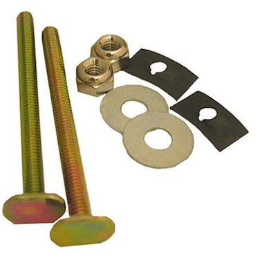 LASCO 043633 Solid Brass 14Inch by 312Inch with Nuts and Washers Toilet Bolts