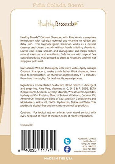 Healthy Breeds Pit Bull Oatmeal Shampoo with Aloe 16 oz