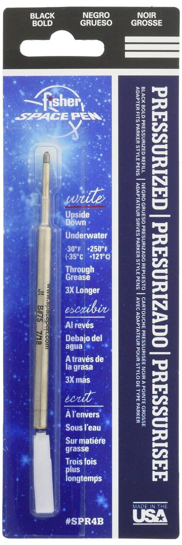 Fisher Space Pen Point Pressurized Refill Black Bold SPR4B