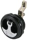 Whitecap S0226BC THandle Latch with Keyed Lock  Black 3 Diameter