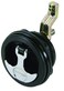 Whitecap S0226BC THandle Latch with Keyed Lock  Black 3 Diameter
