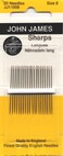 Colonial Needle Sharps Hand NeedlesSize 8 20Pkg