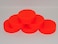 Mylec Hockey Pucks for Indoor  Outdoor Hockey Lightweight Hollow Plastic Pucks for Street Hockey Orange Pack of 6