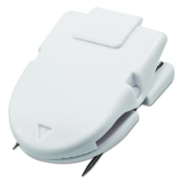 ADVANTUS Panel Wall Clip for Fabric Panels Standard Size 40Sheet Capacity Box of 50 White 75342