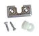 Taylor Made Traditional Stainless Steel Boat Fender Lock and Peg Set for Hanging Fenders Accepts Rope Line up to 14 Diameter 075 H x 194 W x 488 D Mounting Screws Included  1010