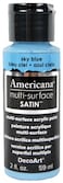 DecoArt Americana MultiSurface Satin Acrylic Paint 2Ounce Sky Blue DA52230