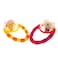 Sassy Flip  Grip Rattle  Value 2 Pack  Developmental Toy with Rattle Beads  Spinning Discs with Mirror  For Ages 3 Months and Up