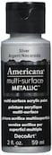 DecoArt Americana MultiSurface Metallic Paint 2Ounce Silver