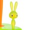A di Alessi Bunny and Carrot Paper Towel Holder Green  ASG42H GR  8 x 6 x 13 inches