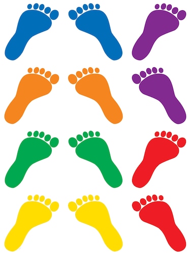 Teacher Created Resources 5367 Footprint Mini Accents