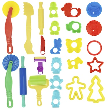 Kare  Kind Set of 24pcs Smart Dough Tools Kit with Models and Molds Retail Packaging Animals