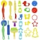 Kare  Kind Set of 24pcs Smart Dough Tools Kit with Models and Molds Retail Packaging Animals