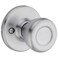 Kwikset Tylo Dummy Door Knob Single Sided Handle for Closets French Double Doors and Pantry Satin Chrome NonTurning Interior PushPull Door Knob