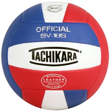 Tachikara SV18S Composite Leather Volleyball Red White and Blue  SCARLETWHITEROYAL