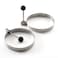 Norpro Stainless Steel Round EggPancake Rings 375 Silver