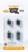 Bachmann Industries EZ Track Asst Short Connector Sections  2 each 75 875 1125 and 15 per card N Scale