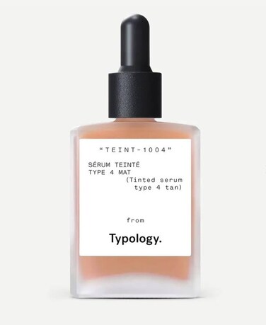Typology Tinted Serum with Vitamin C Squalane  Aloe Vera  Type 4  Tan  Complimentary Sheet Masque