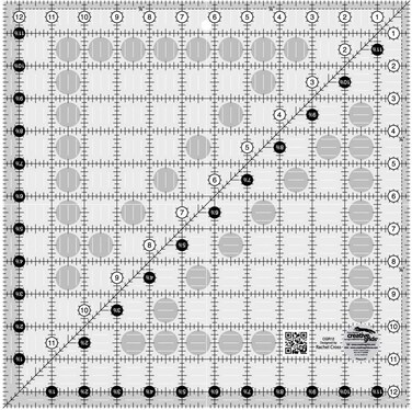 Creative Grids Quilt Ruler 1212in Square  CGR12