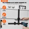 VEVOR Cabinet Hardware Jig Aluminum Alloy Cabinet Handle Jig with Center Punch Adjustable Cabinet Hardware Template Tool for Installation of Door Drawer Front Knobs Handles and Pulls