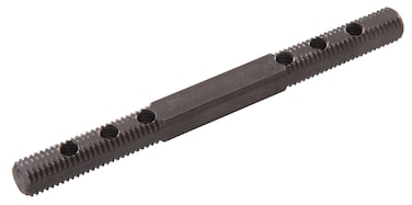 The Hillman Group 57107 4Inch Long Straight Combination Spindle with Hole 4Pack  Gray