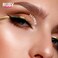 Ruby Kisses Pencil Eyeliner Retractable Eyeliner Waterproof SmudgeProof Eye Makeup High Pigmented 24H Long Lasting Eyepencil Metallic Gold