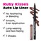 Ruby Kisses Auto Lip Liner Pencil Long Lasting Smooth Application Mechanical Lip Liner Pencil Brown