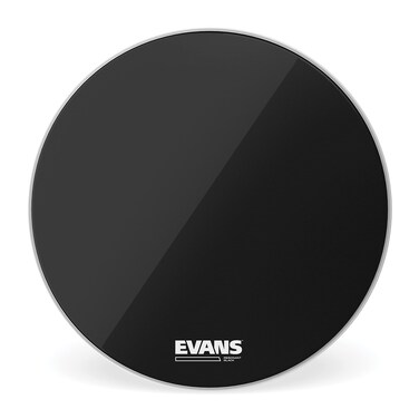Evans Resonant Black Bass Drum Head 22 Inch