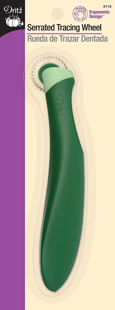 Dritz Ergonomic Serrated Tracing Wheel Green