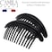 Camila Paris MP9782 French Hair Side Combs Black Curved Interlocking Combs French Twist Hair Combs Strong Hold Hair Clips for Women Bun Chignon UpDo Styling Girls Hair Accessories Made in France