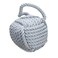 Nautical Rope Knot Decorative Cotton Door Stop Grey