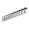 Powerbuilt 640497 14 Dr SAE 6Pt Socket Set 11 Piece Silver