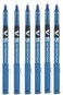 Pilot BX V5 Light Blue HiTecpoint Extra Fine Rollerball Pen 05mm Nib Tip 03mm Line Width Pack of 6