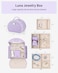 Vlando Princess Style Jewelry Box for Girls Jewelry Box Girls 812 3Layer Kids Jewelry Box with Mirror Little Girls Jewelry Box Valentines Day Gifts for Self Purple