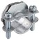 Halex  1 Inch Non Metallic Clamp Connector  05110B  25 Per Pack  Silver