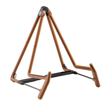 KM Knig  Meyer 1758001495 Heli 2 Acoustic Guitar Stand  Folding AFrame for Acoustic Guitars  Adjustable  Collapsible  Sturdy  Durable  Pros Choice  German Made Cork Infused Rubber